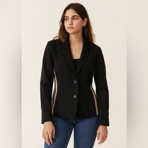 Oui Blazer With Accent Trim